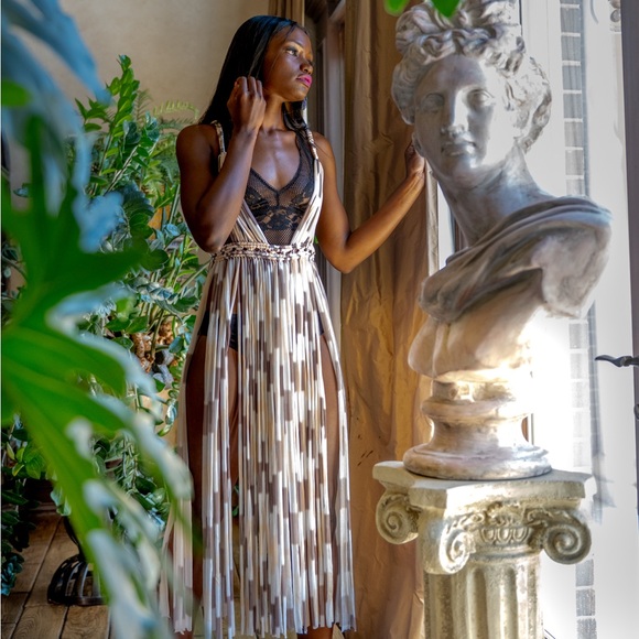 Handmade Macramé Dress GoodVibeGoda Original Piece - Picture 15 of 16